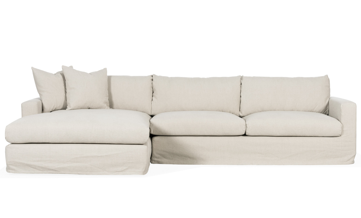 MAXIME Divansoffa Vänster Beige