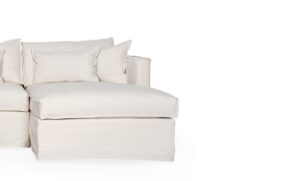 KLÄDSEL Milford Bäddsoffa Divan Höger Beige