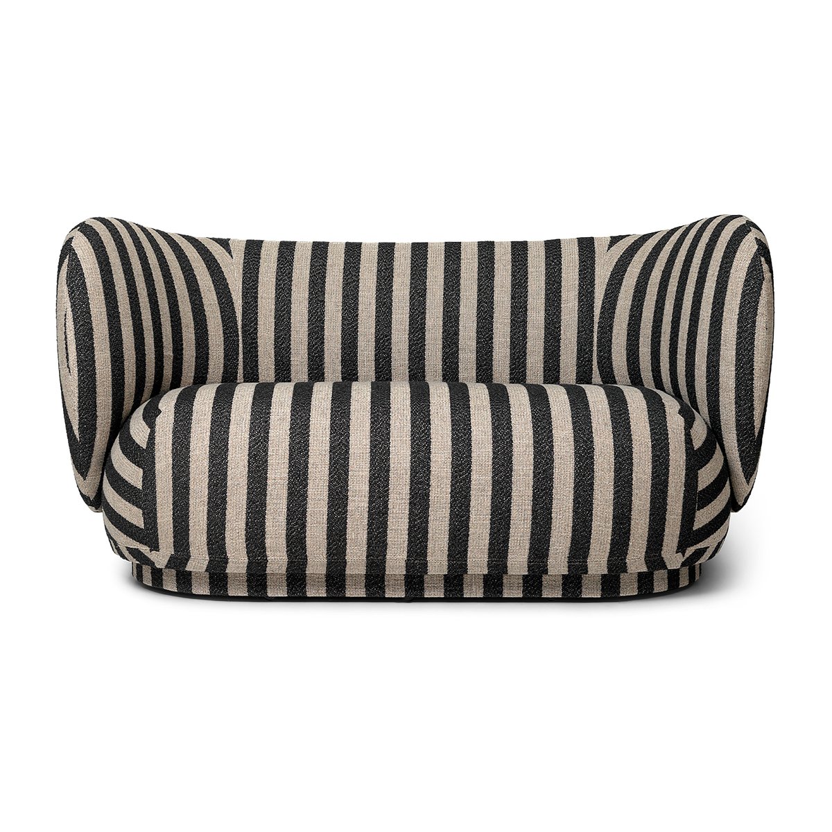 Ferm Living Rico soffa 2-sits Louisiana sand black