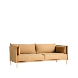 HAY Silhouette 3-sits soffa Cognac-oljade ekben