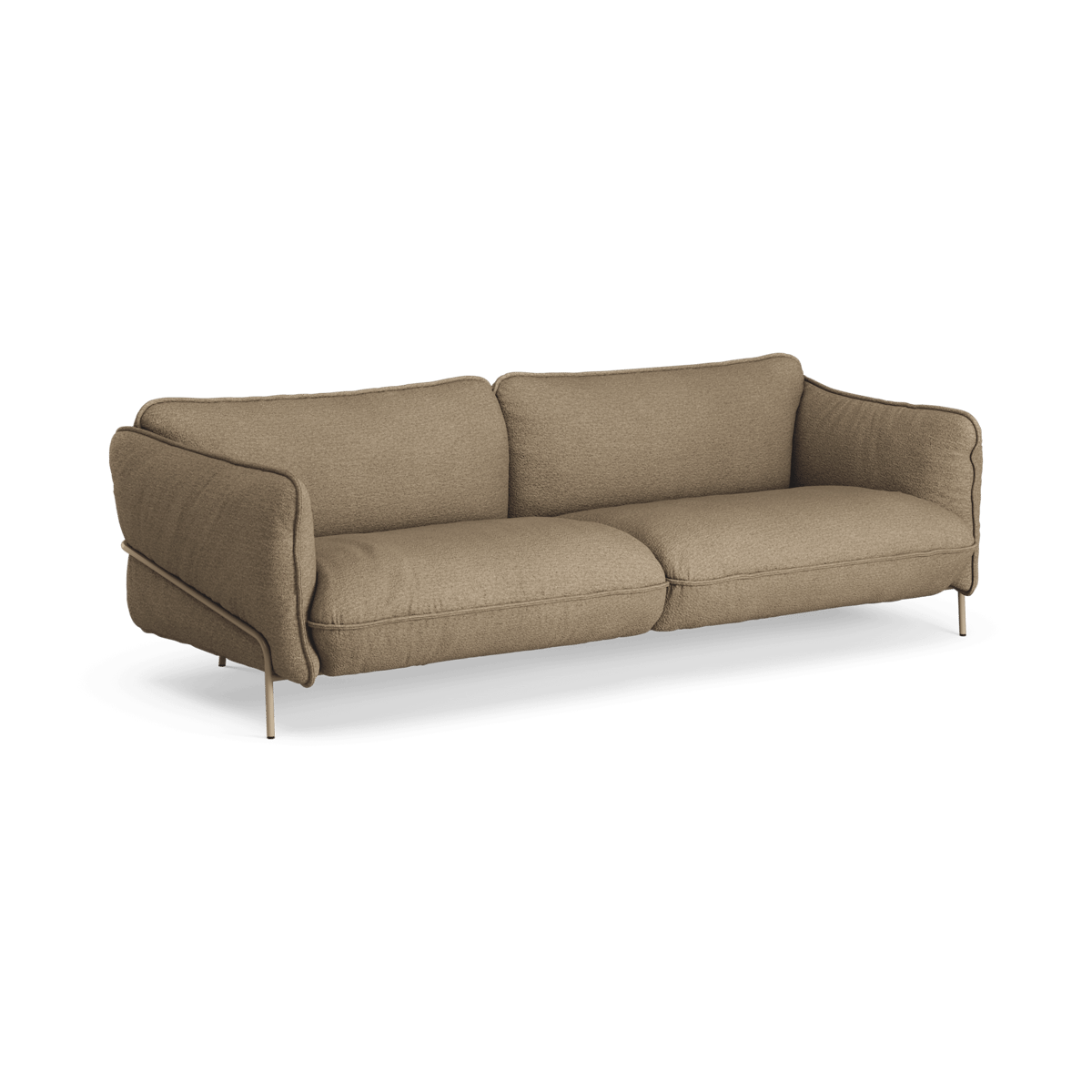 Swedese Continental soffa 3-sits 228 cm Barnum 04 Juta-stålram nutmeg