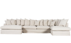 MONACO U-Soffa Höger Beige