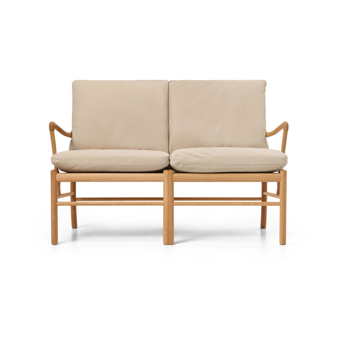 Carl Hansen & Søn OW149-2 Colonial soffa 2-sits Terra 20365-oljad ek