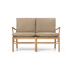 Carl Hansen & Søn OW149-2 Colonial soffa 2-sits Terra 20366-oljad ek
