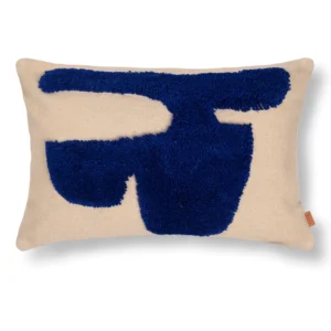 Ferm Living, Lay Kudde 60X40 Sand/Br Blue