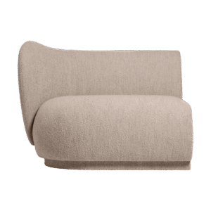 Ferm Living Rico soffmodul armrest L Soft Bouclé Natural