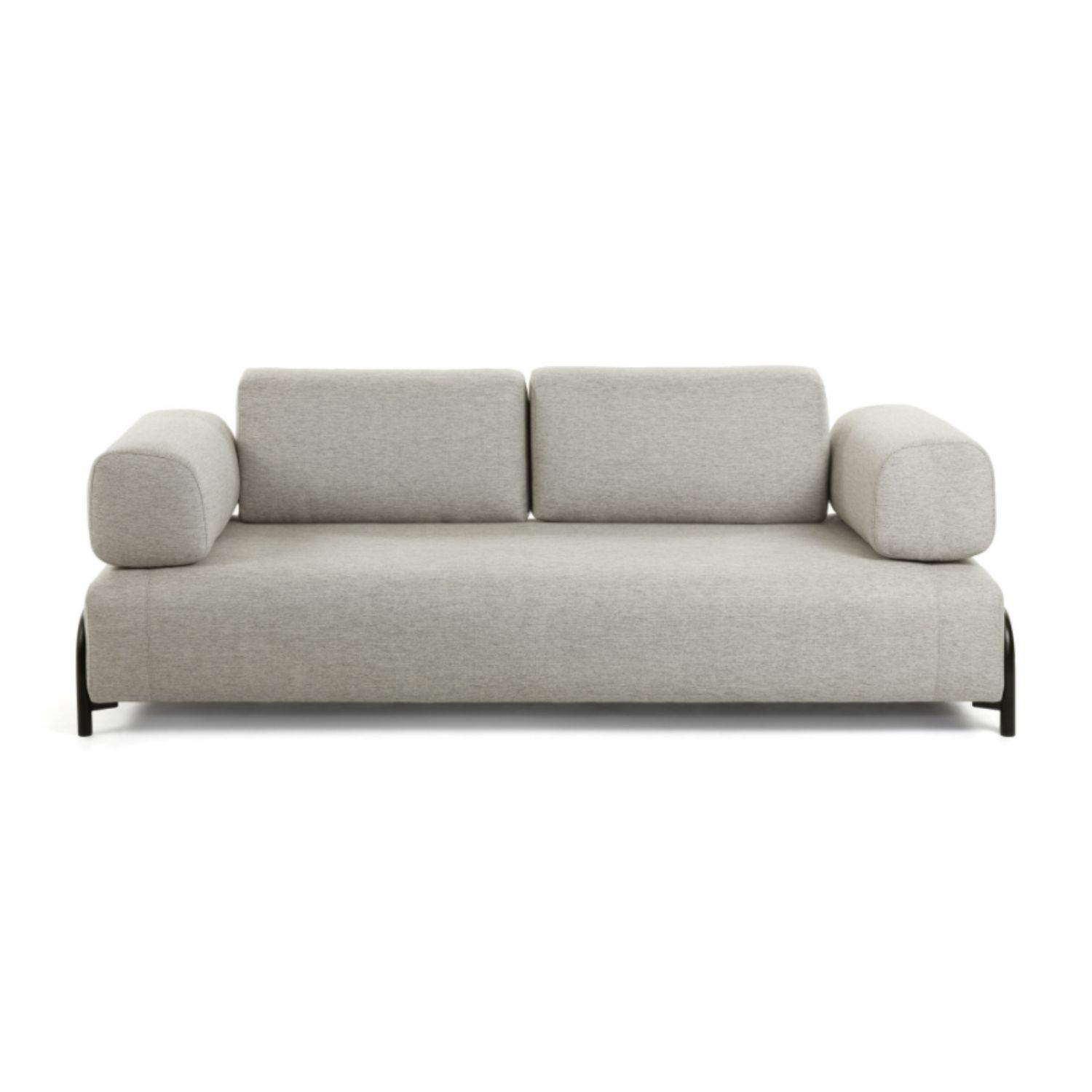 KAVE HOME Compo 3-sits Soffa - Beige Polyester och Stål