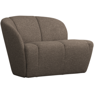 WOOOD Mojo 2-sits bänkelement, vänster - brun melange bouclé