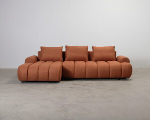 CXL by Christian Lacroix Simona 3-sits divansoffa tegelröd