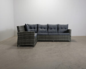 James 4-sits hörnsoffa grå