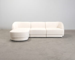 Micadoni Miley 3-sits divansoffa ljusbeige