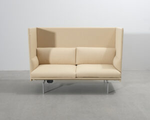 Muuto Outline Highback 2-sits soffa beige