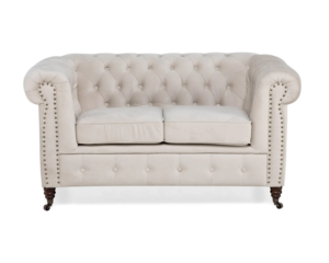 Chesterfield Deluxe 2-sits soffa beige