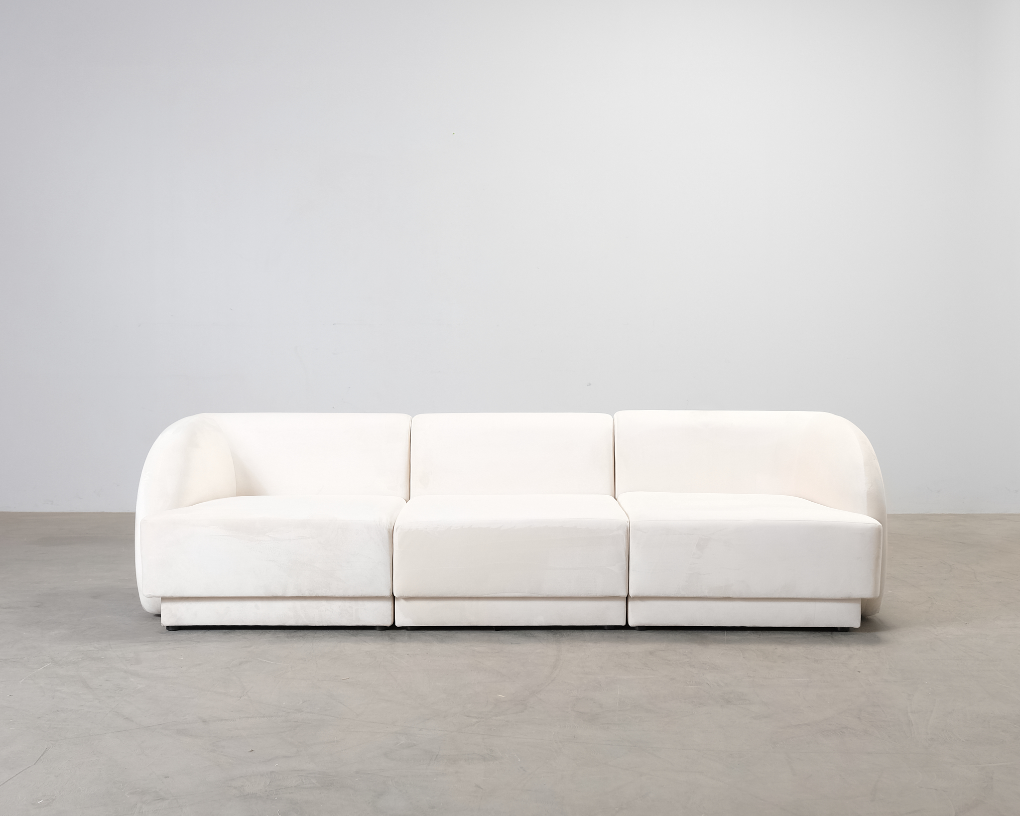 Micadoni Miley 3-sits soffa naturvit