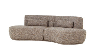 BATAVIER 4-sitssoffa Svängd Brun