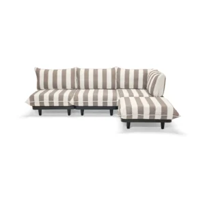 Fatboy Paletti set large soffa 4-sits höger Stripe cacao