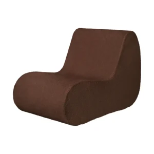 Ferm Living Rouli center module pure bouclé modulsoffa Chestnut brown