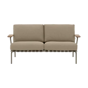 Muuto Settle 2-sits soffa Ribbed Weave 5 Taupe