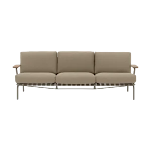 Muuto Settle 3-sits soffa Ribbed Weave 5 Taupe