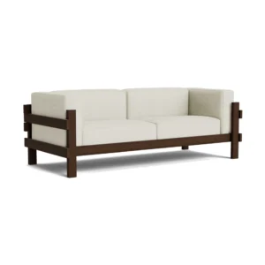 Normann Copenhagen Kube soffa Brunlackerad furu-tyg Remix 223 Beige, 220 cm