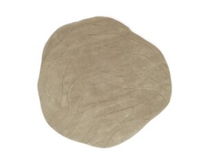 Rugvista Premium Barba runt ullmatta ø 250 cm beige