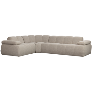 WOOOD Mojo Hörnsoffa Vänster Boucle Beige Melerad