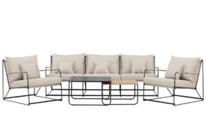 LIZ Soffgrupp Svart/Beige