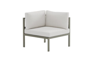 VENTURE HOME Copacabana soffmodul hörn - Brun / Vit Bouclé