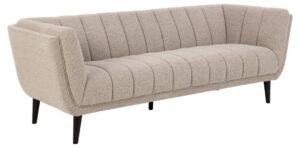 ACT NORDIC Tampa 3 pers. soffa - beige tyg och svart gummiträ