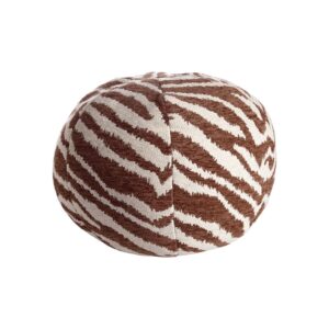 Mogihome Kudde Rund Zeb Brun, 30x25cm