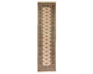 Pakistan handknotted orientalisk matta 80 x 298 cm beige