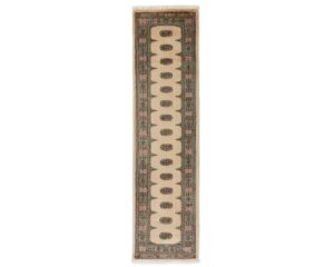 Pakistan handknotted orientalisk matta 83 x 314 cm beige