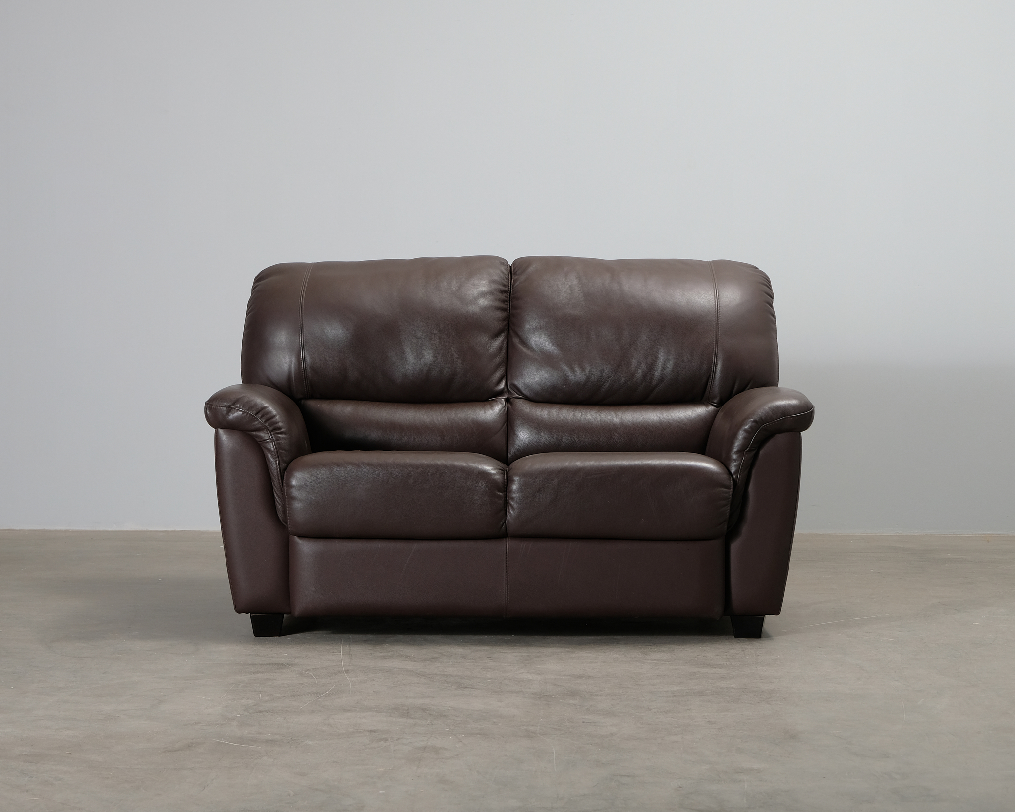 Pohjanmaan Modena 2-sits soffa brun läder